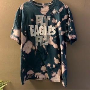 Nike Fly Eagles Fly Bleach Dye Tee - Size 2XL